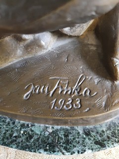Jan Tříska ( 1904 - 1976)  - Žena s děckem