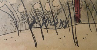 Jaroslav Krátký ( 1889 - 1969 ) - Bečov v zimě