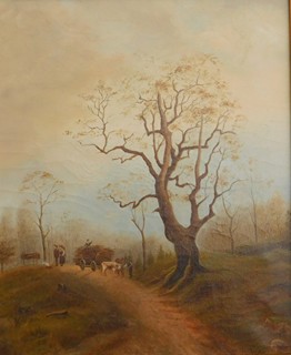 Johann Jungblut ( 1860 - 1912) - Svoz dřeva