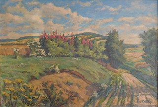 Jaroslav Krátký ( 1889 - 1969 ) - Krajina u Přimdy