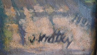 Jaroslav Krátký ( 1889 - 1969 ) - Krajina u Přimdy