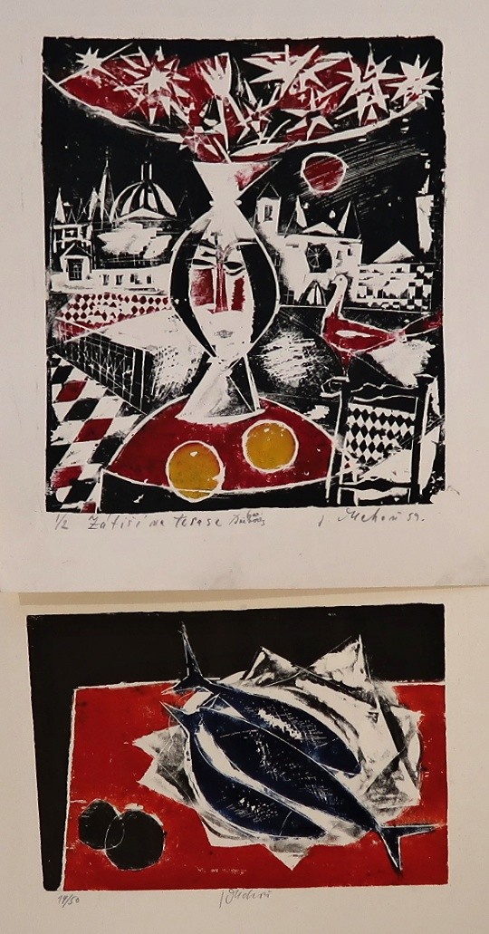 Josef Duchoň - 2x linoryt