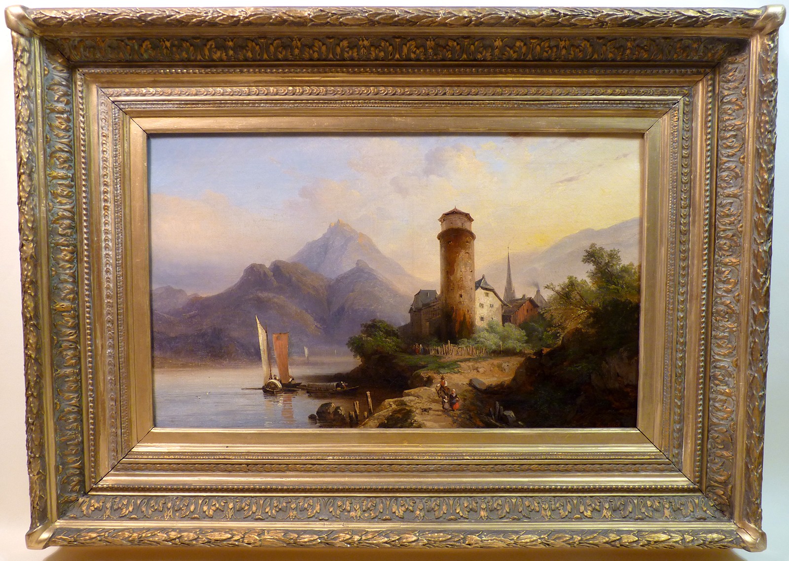 Hugo Ullik (1838 - 1881) - Hrad nad jezerem