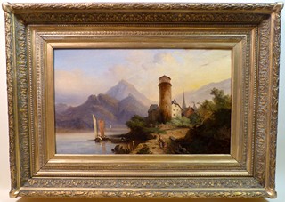 Hugo Ullik (1838 - 1881) - Hrad nad jezerem