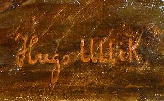 Hugo Ullik (1838 - 1881) - Hrad nad jezerem