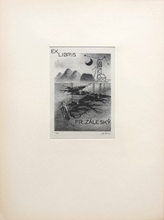 Jaroslav Novák - EX LIBRIS FR. ZÁLESKÝ 1947