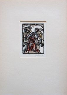 Michael Florian - EX LIBRIS JAROSLAV ČERVENÝ – s razítkem JČ