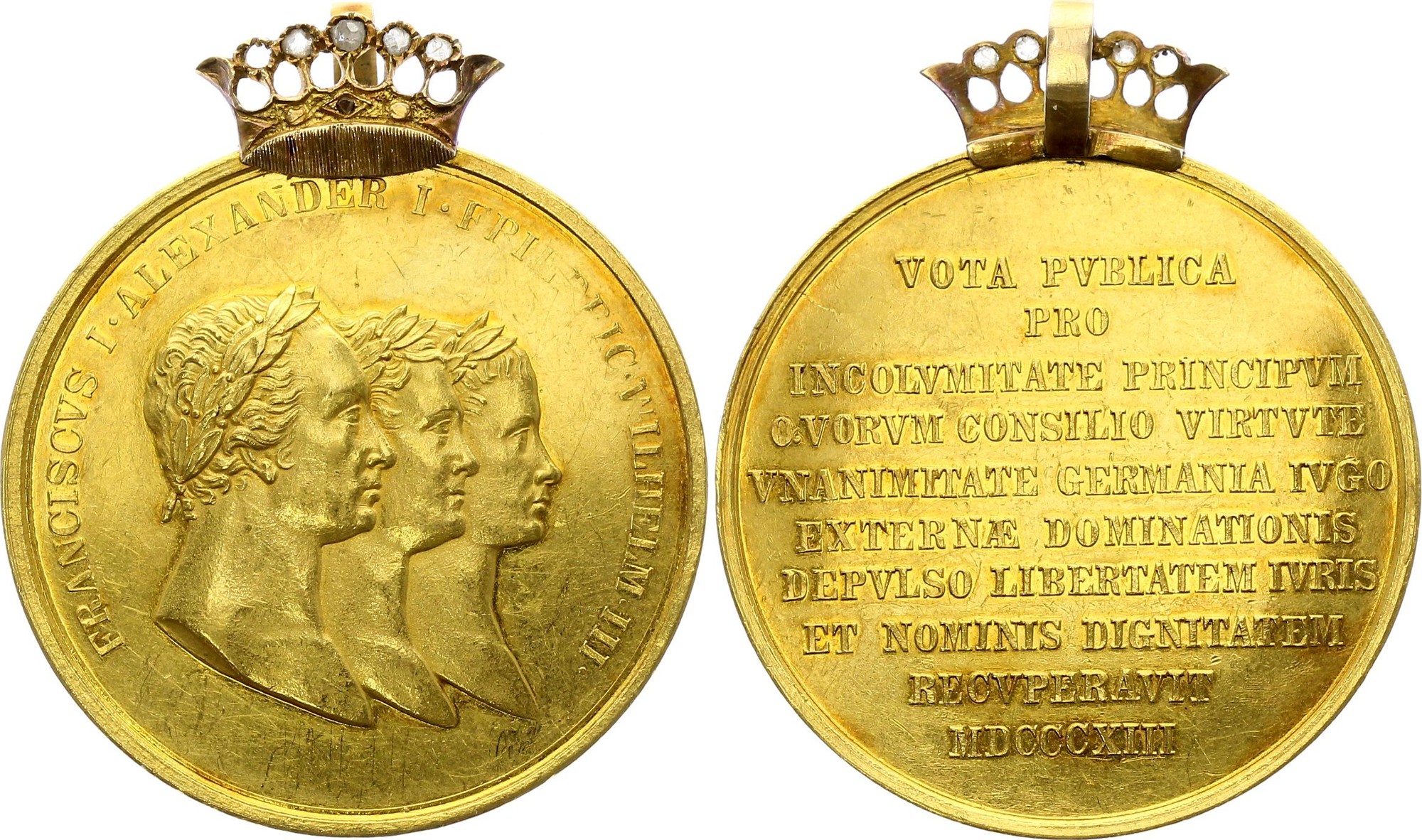 Russia Medal The Alliance of the Three Monarchs, 1813