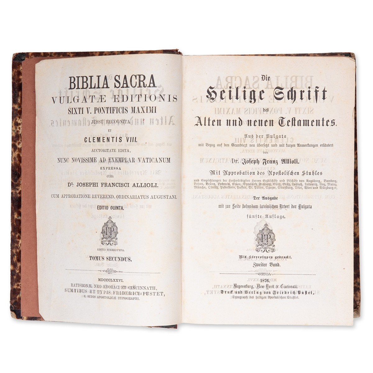 ALLIOLI, Joseph Franz (1793-1873): Die Heilige Schrift. Díl II.