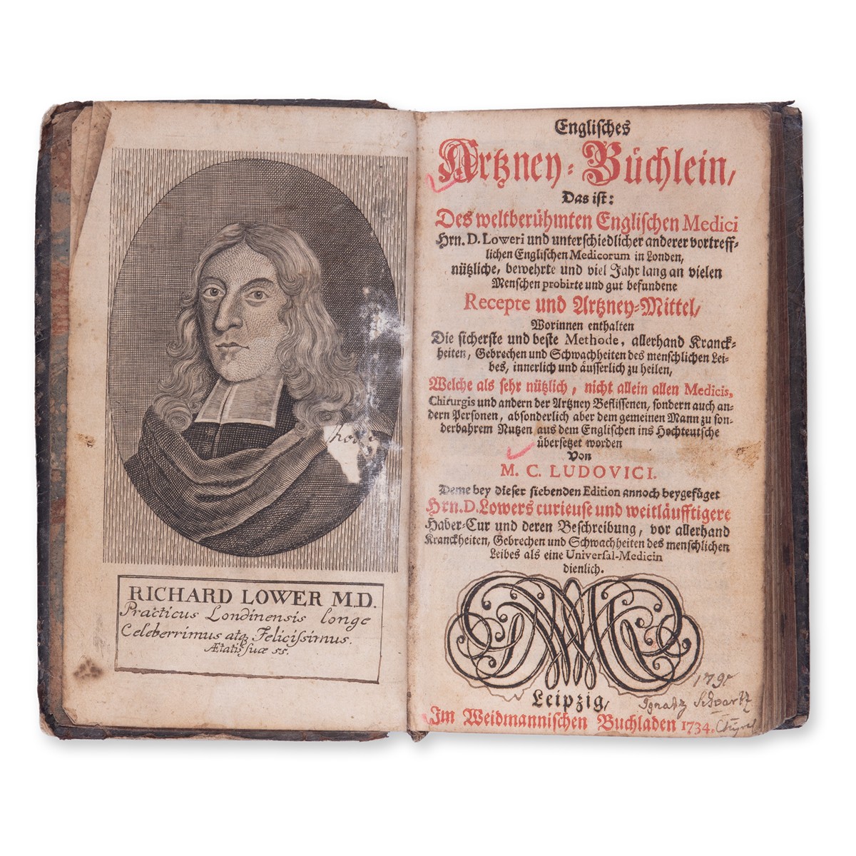LOWER, Richard (1631-1691): Englisches Artzney-Büchlein
