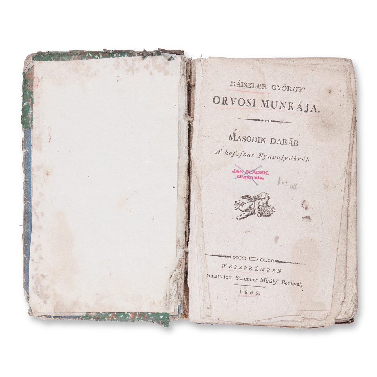 HÁISZLER, György (1761-1841): Orvosi Munkája. Díl II.