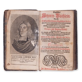 LOWER, Richard (1631-1691): Englisches Artzney-Büchlein