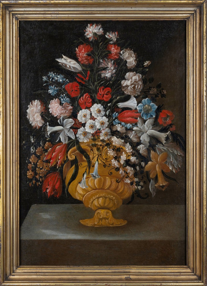 NEZNÁMÝ AUTOR - BAROKNÍ KVĚTINOVÉ ZÁTIŠÍ