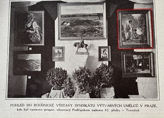 BOHUMIL MAREČEK 1884 - 1962 - KOUPÁNÍ U RYBNÍKA