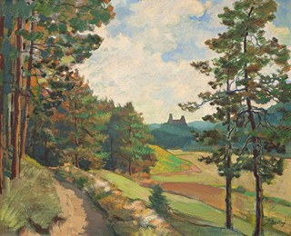 Barnet Josef Václav 1907 - 1990 - Pohled na Trosky