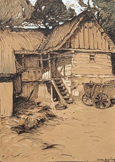 Bubeníček Ota 1871 - 1962 - Lhotákova chaloupka v Uhříněvsi