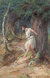 Černý Věnceslav 1865 - 1936 - Ze Starých pověstí českých - Šárka
