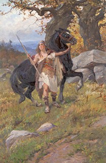 Černý Věnceslav 1865 - 1936 - Ze Starých pověstí českých - Vlasta