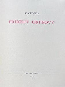 Brunovský Albín - OVIDIUS: PŘÍBĚHY ORFEOVY