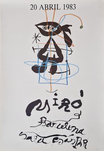 Miró Joan - Výstavní plakát za života autora