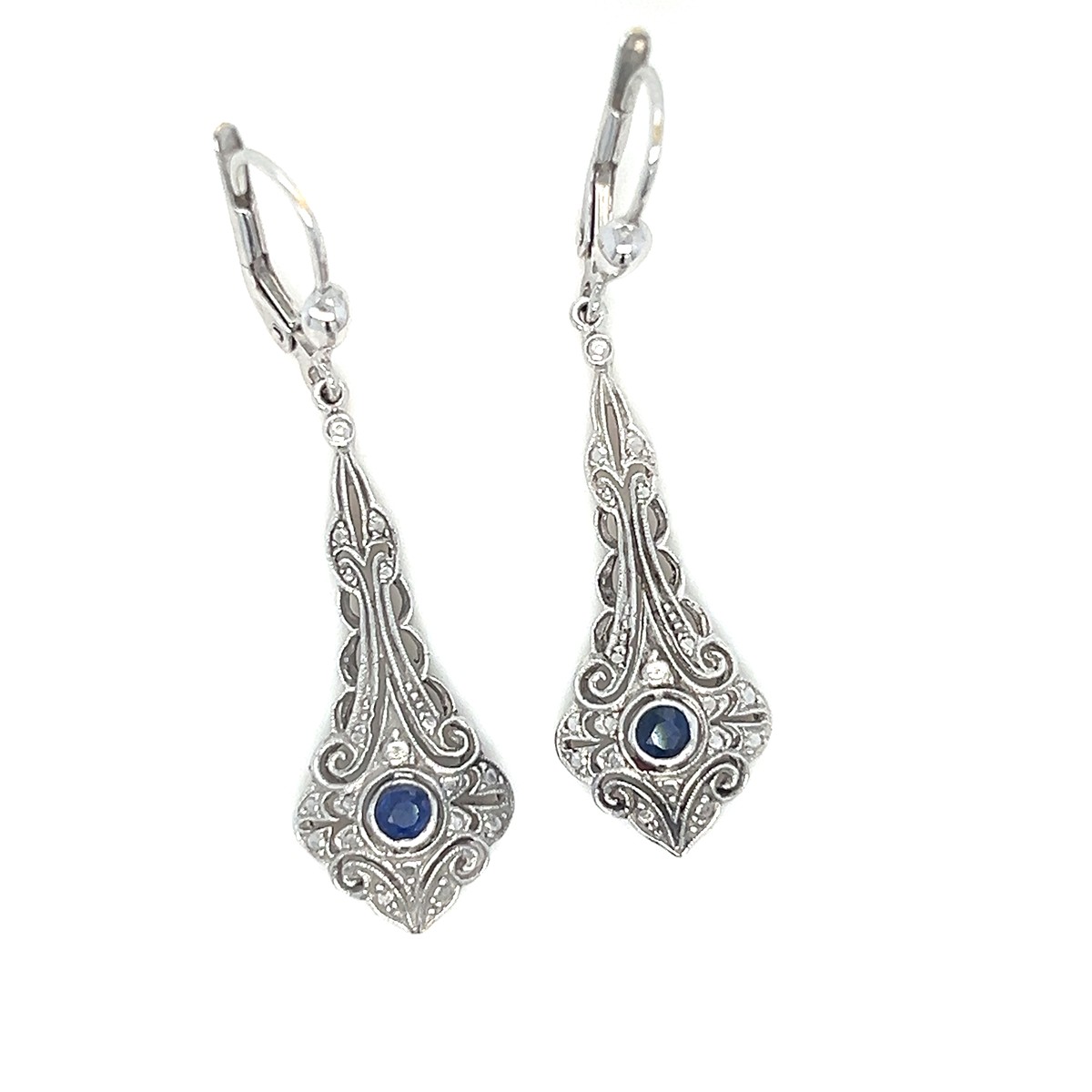 Zlaté náušnice | Art deco | Československo 1930