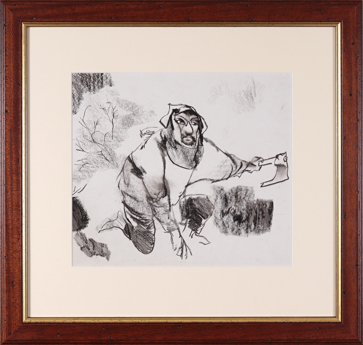 Jiří Trnka (1912 - 1969) - Kresba k pověsti Durynk a Neklan