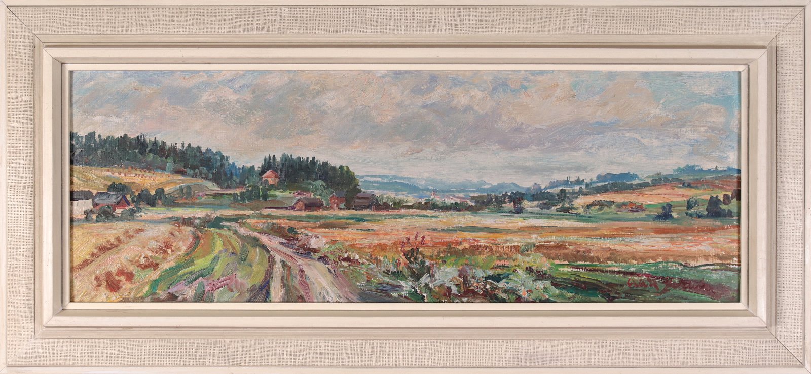 Oldřich Zezula (1907 - 1980) - Krajina u Slušovic