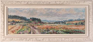 Oldřich Zezula (1907 - 1980) - Krajina u Slušovic