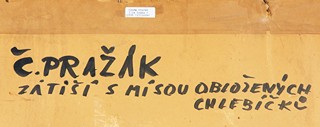 Pražák Čeněk | Zátiší s mísou obložených chlebíčků