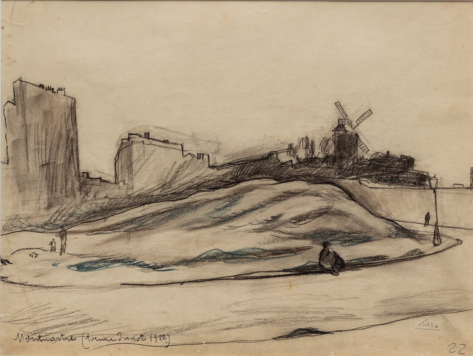 Jiří (Georges) Kars (1880 - 1945) - Pohled na Montmartre