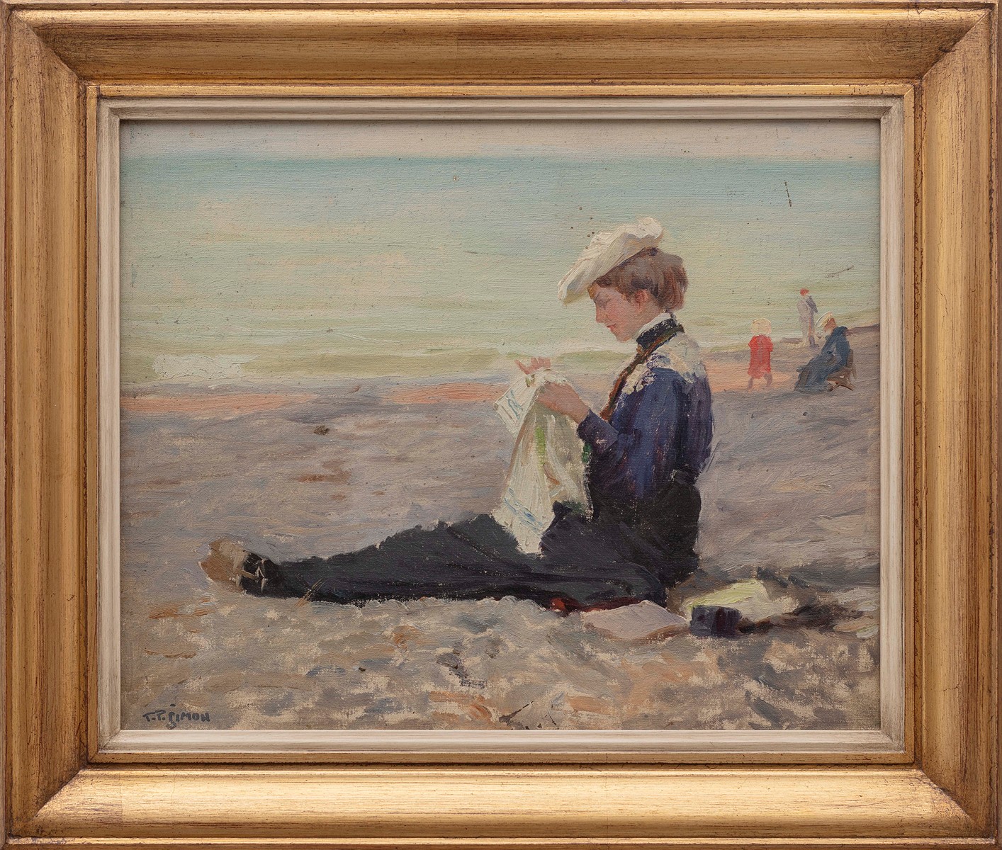 Tavík František Šimon (1877 - 1942) - Dáma na pláži
