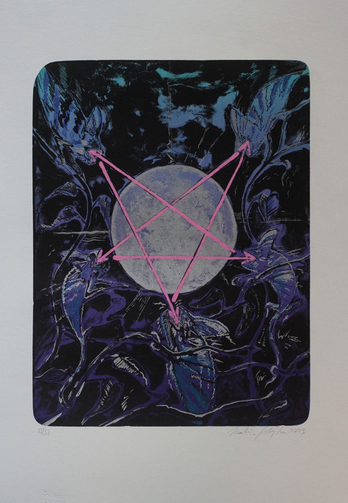 Martin Salajka: Pentagram (fialový)