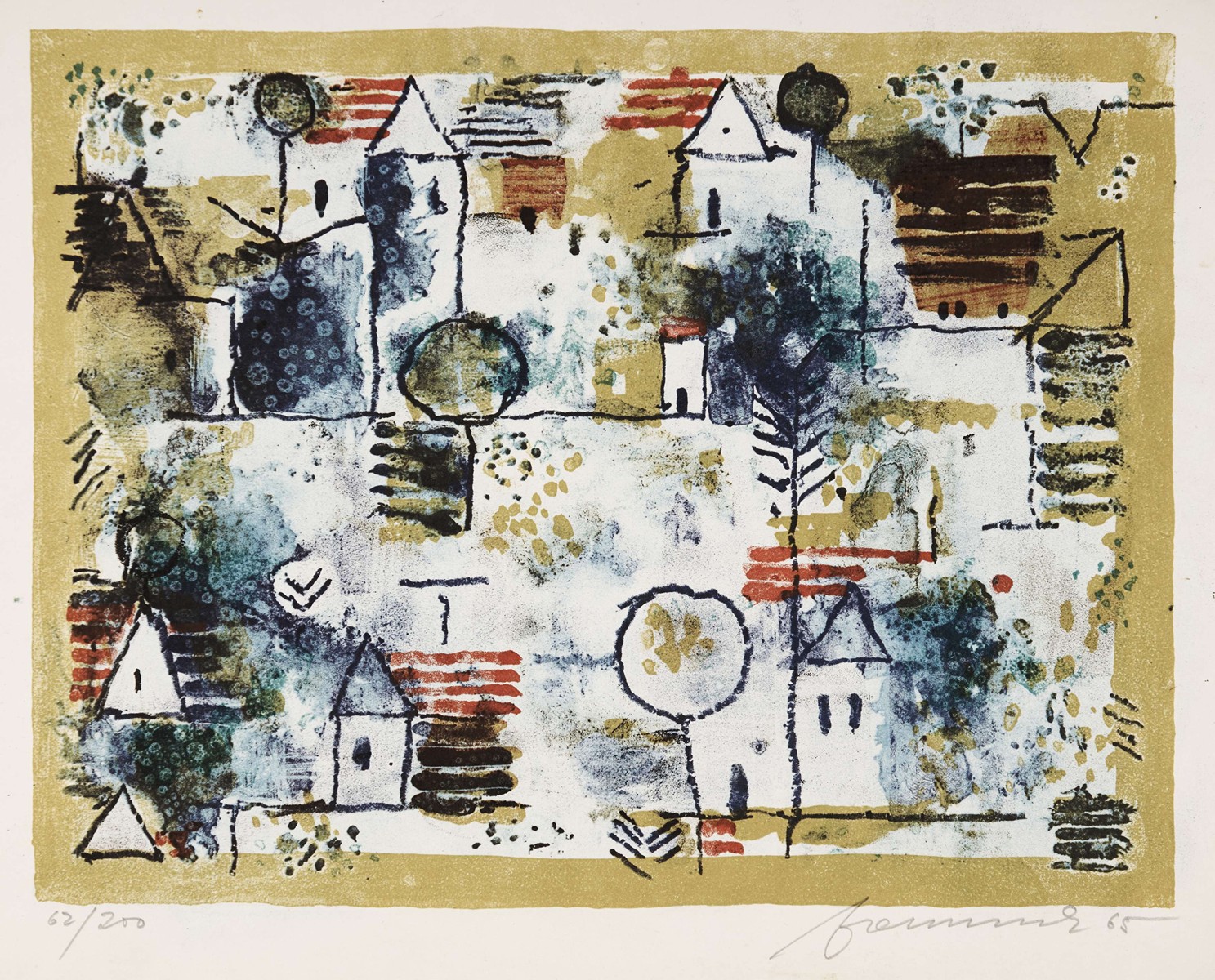 Richard Fremund (1928 - 1969) - Zelená krajina