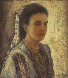 Janko Alexy (1894 - 1970) - Portrét ženy v bielom