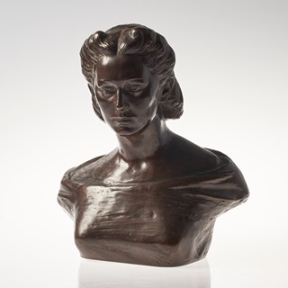 Bronzová busta Jarmila Novotná - Klíma
