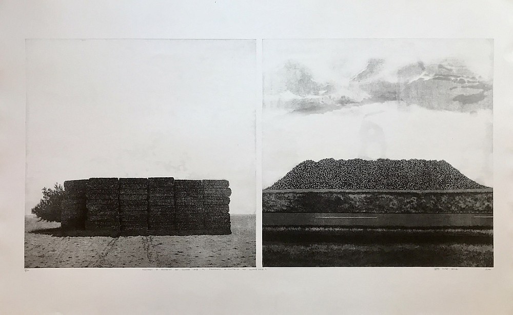 Tomáš Žemla - Testimony of Minimalism - Man touched Land I a III (diptych)