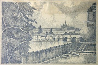Rudolf Václavík - Pohled na Prahu