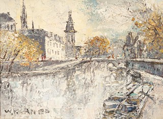 Prescher Van Ed Walter (1916 - 1988) - Seine bei St. Michel