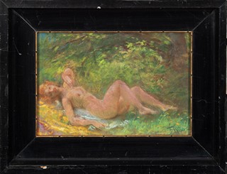 Hilšer Theodor (1866 - 1930) - Akt v krajině