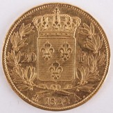 Zlatá mince: 20 Frank 1824