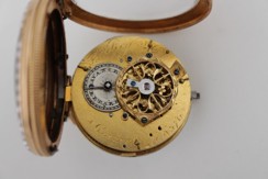 Kapesní hodinky zdobené figurálním emailem