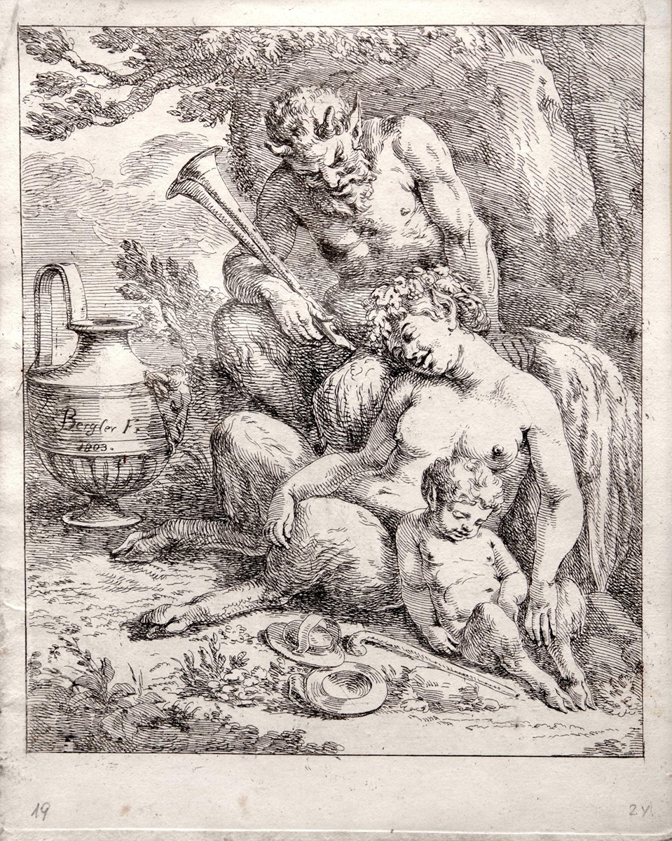 Odpočívající faunova rodina, Josef Bergler