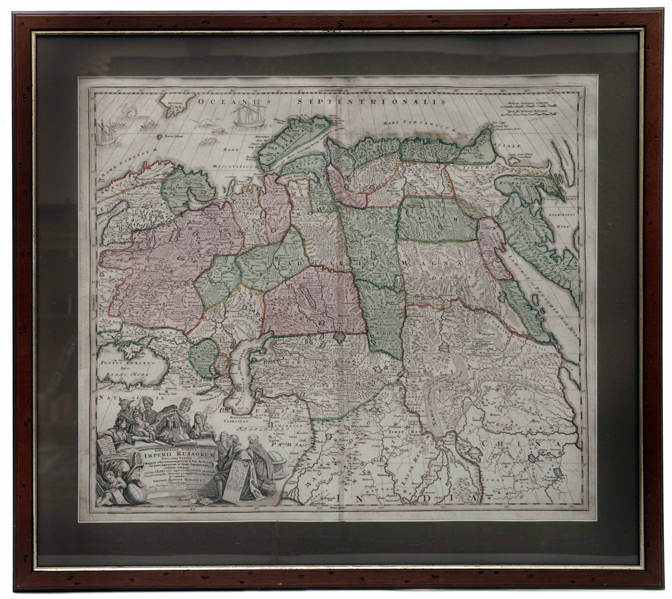 Mapa "Imperii Russorum", J. B. Homann