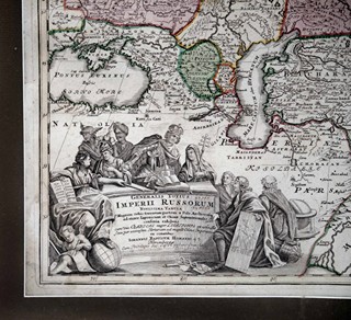 Mapa "Imperii Russorum", J. B. Homann