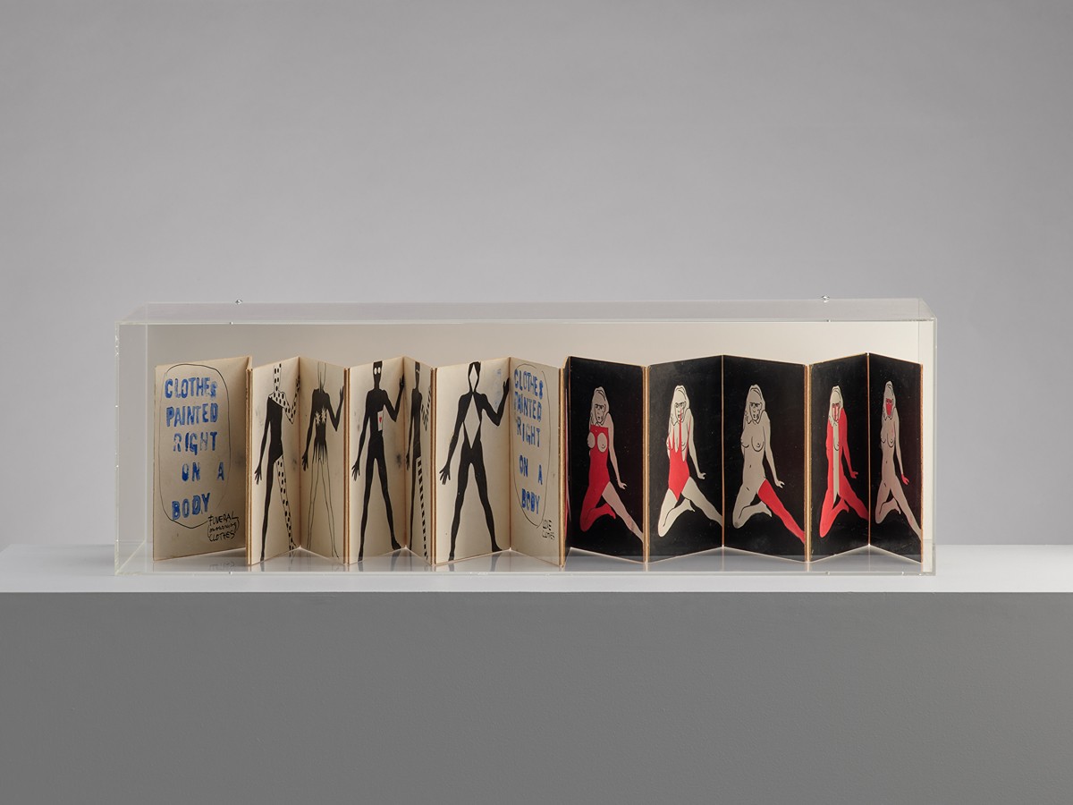 Milan Knížák (1940) - CLOTHES PAINTED RIGHT ON A BODY – FUNERAL (MOURNING), LOVE CLOTHING