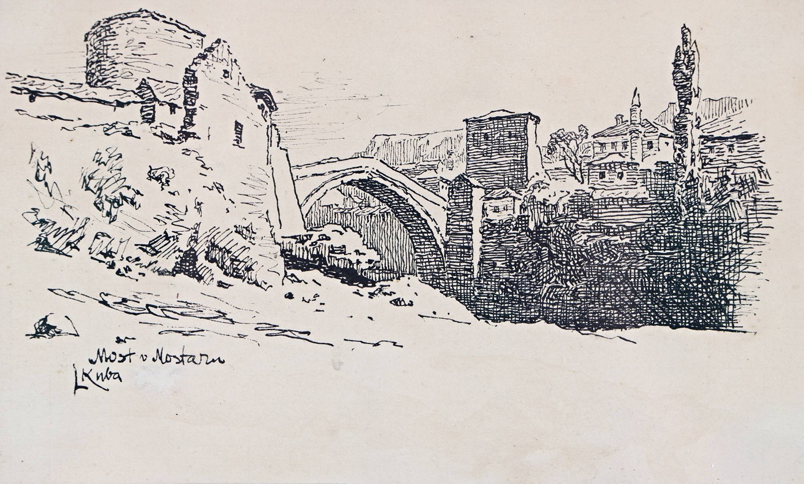 Ludvík Kuba (1863 - 1956) - Most v Mostaru