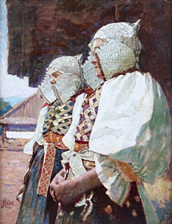 Ludvík Kuba (1863 - 1956) - Slovenky ze Sliače u Rožmberku