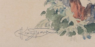 Adolf Kašpar (1877 - 1934) - Děvče u chalupy