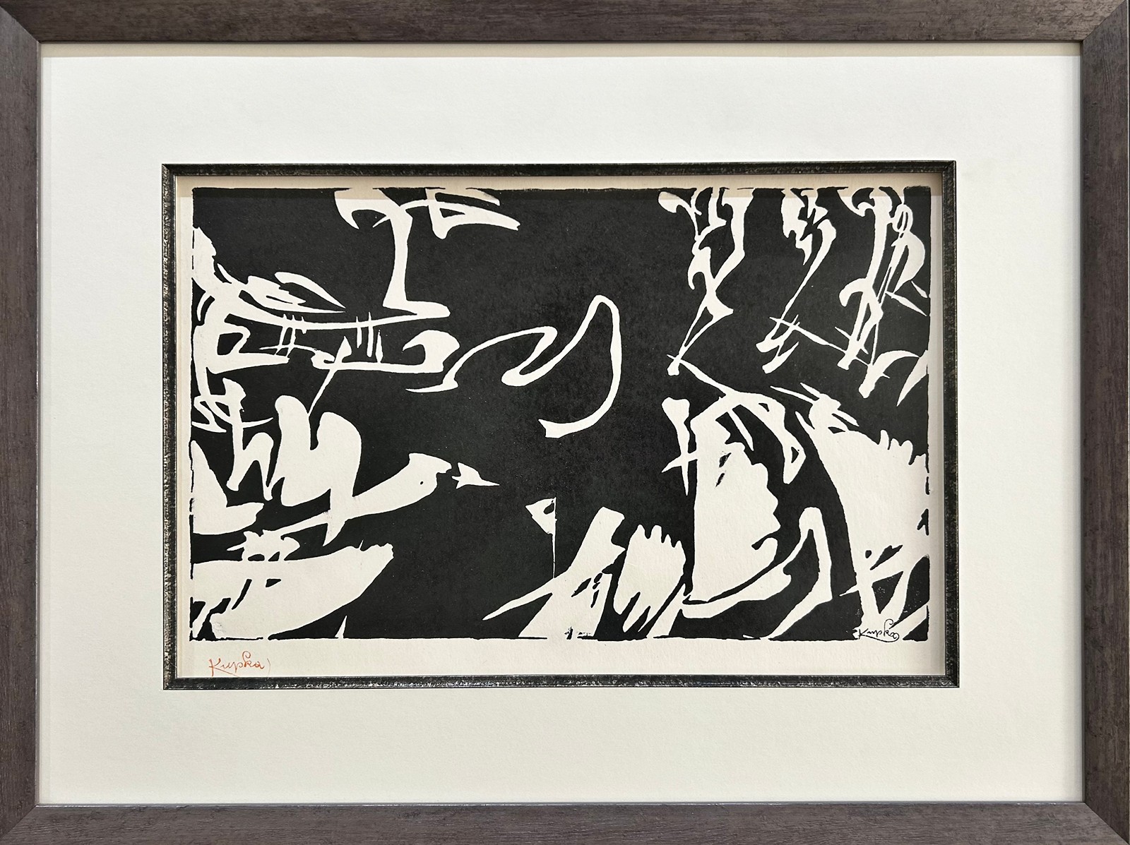František Kupka (1871 - 1957) - Bílé rytmy na černé