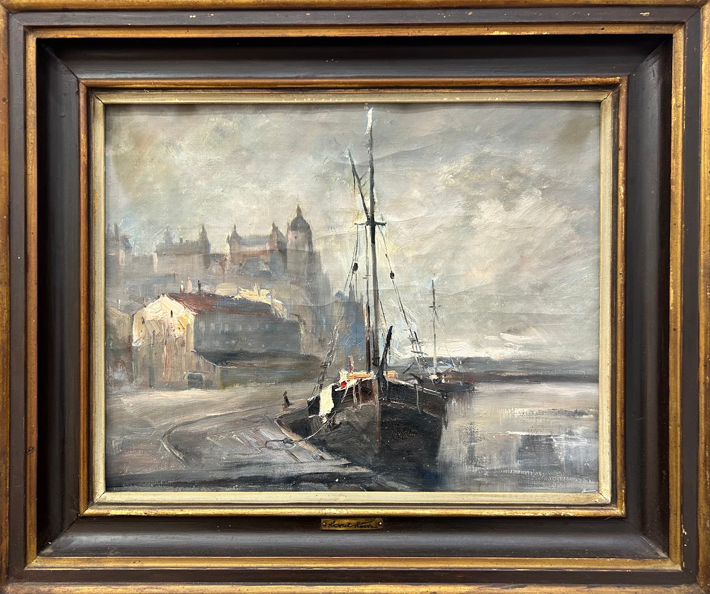 Karel Hodr (1910 - 2002) - Stockholmský přístav